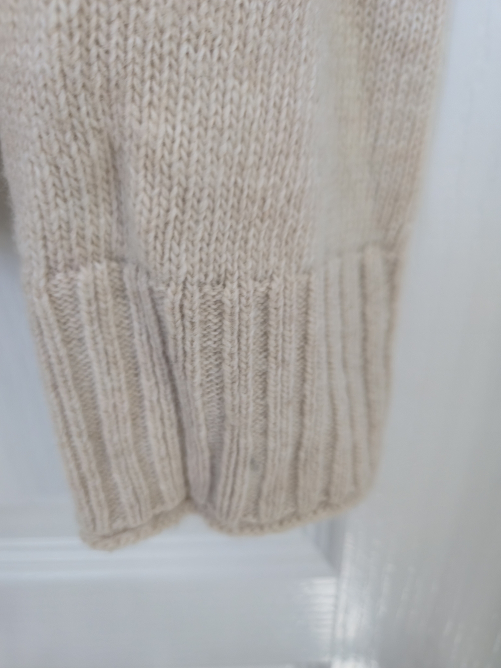 Jenni Kayne Everyday Sweater Oatmeal Wool Cashmere Blend Size S - Picture 10 of 10